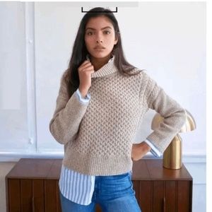 AYR Le Mini Long Sleeve Wool Knit Sweater Size M